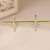 Elegant Six-Pointed Star Micro-Inlaid Earrings for Women - Super Shiny, Versatile, New 2025 Style Ear Cuffs