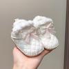 Weiche Gummisohle Winter Babyschuhe für 0-12 Monate - Warme, Dicke Samt Baumwollstiefel für Mädchen