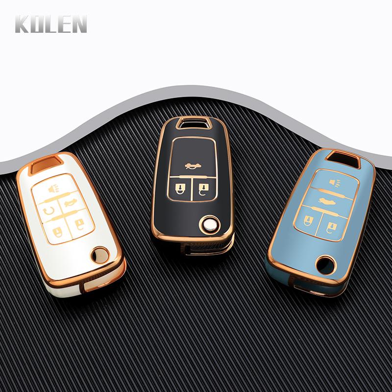 New Tpu Car Flip Key Case Cover Shell For Chevrolet Cruze Aveo Trax Sail Malibu For Opel Vauxhall Astra Corsa Meriva Insignia