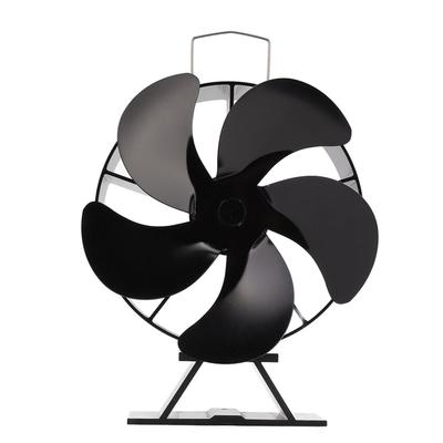 Wärmebetriebener Herdventilator, 5 Flügel, Holzkaminventilator, zirkuliert warme und hohe Temperaturen