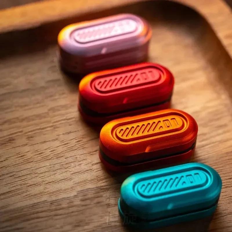 Magnetic Push Card Mechanical Slider Pushing Plate Haptic Coin Sensory Toy Antistresse Mini Fidget Relieve Stress Relief Edc Toy