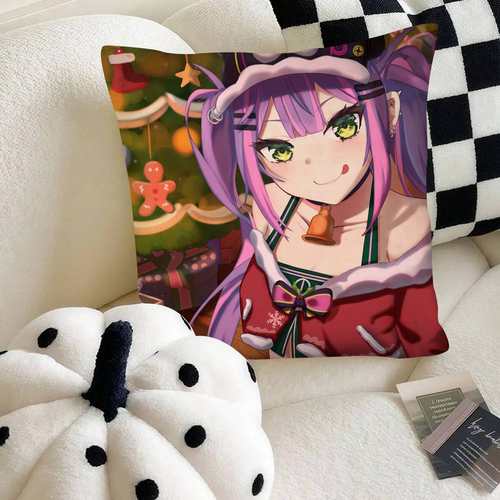 Anime Girl Tokoyami Towa Pillow Case Square Pillow Bedroom Sofa Leisure Comfort Cushion Car Home Decoration