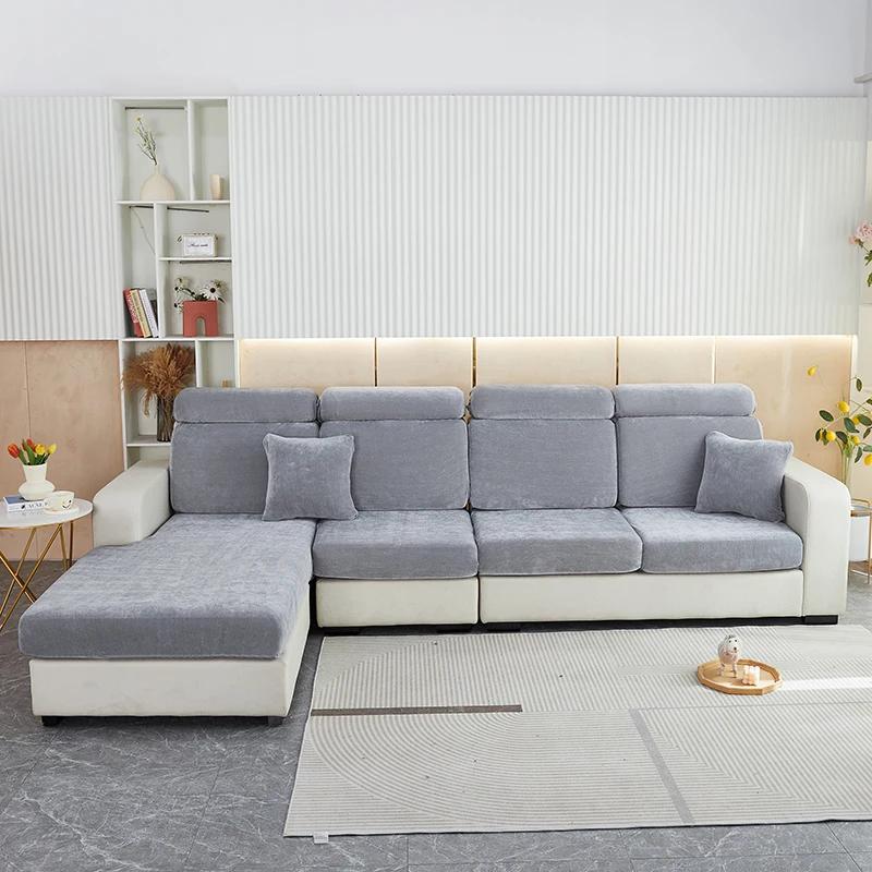 Chenille Sofa Couch Cushion Covers Replacement Chair Cushion Covers Stretch Cushion Slipcovers Furniture Protector Sofa Slipcove
