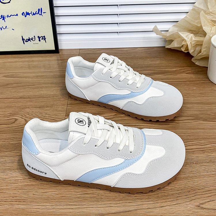 Neue Retro-Frühlings- und Sommer-blaue Xiaoxiang-Schüler-Board-Schuhe Retro-weichsohlige originale deutsche Trainingsschuhe
