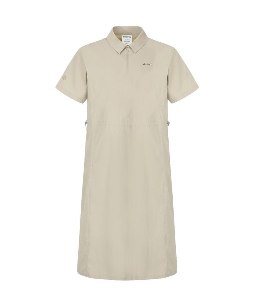 DISCOVERY EXPEDITION Women'S Freshvent Collared Woven Dress (Beige2)