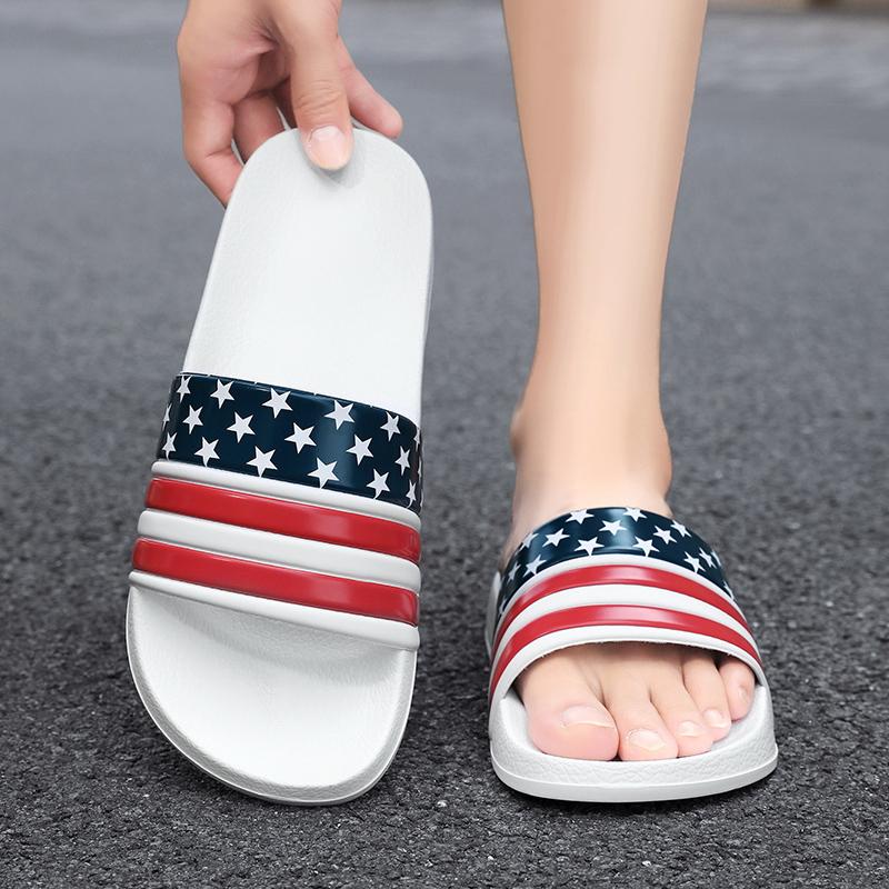 Men Indoor Home Slippers Male Soft Comfortable Bath Slipper Men's EVA Flat Thick Platform Outdoor Beach Sandals Summer