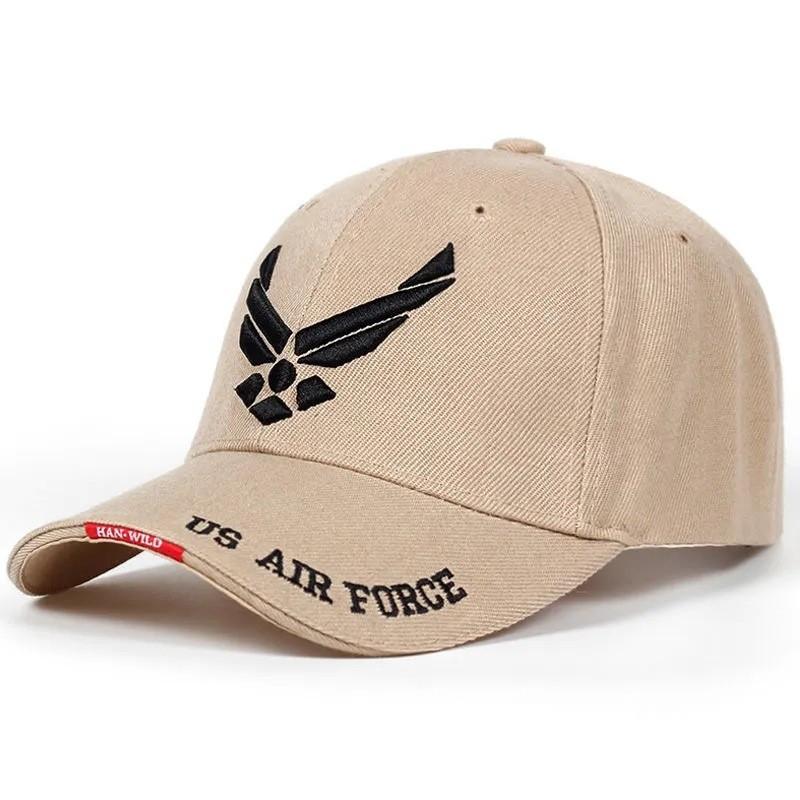 Usa Air Force Baseball Cap With Embroidered Brim For Outdoor Sun Protection