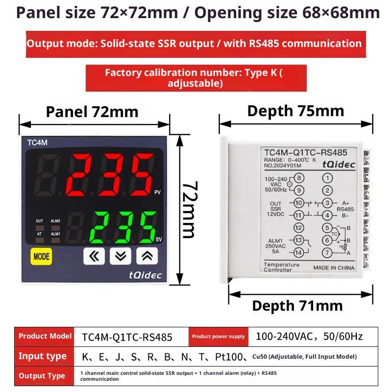 Digital PID Temperature Controller Multi-Input Smart Thermostat with LED Display Thermoregulator