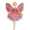 Colorful Ballet Brooch Rhinestone Jewelry Lapel Pin Accessories New Collar Lapel Pin