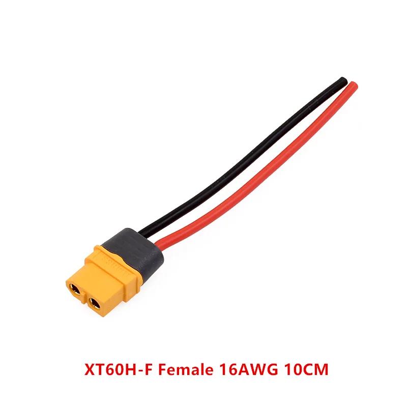 

10см/20см/30см 12AWG 16AWG XT60H Штекер тато до гнізда Подовжувальний дріт Кабель Адаптер Перехідник для підключення живлення акумулятора