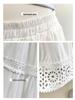 2026 Spring/Summer Patchwork Lace Fairy Midi Skirt with Embroidery and Draping A-line