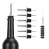 Wine Pourer Bottle Dispenser Spout Cone Nozzle W/Silicone Dust Cap 304 Stainless Steel
