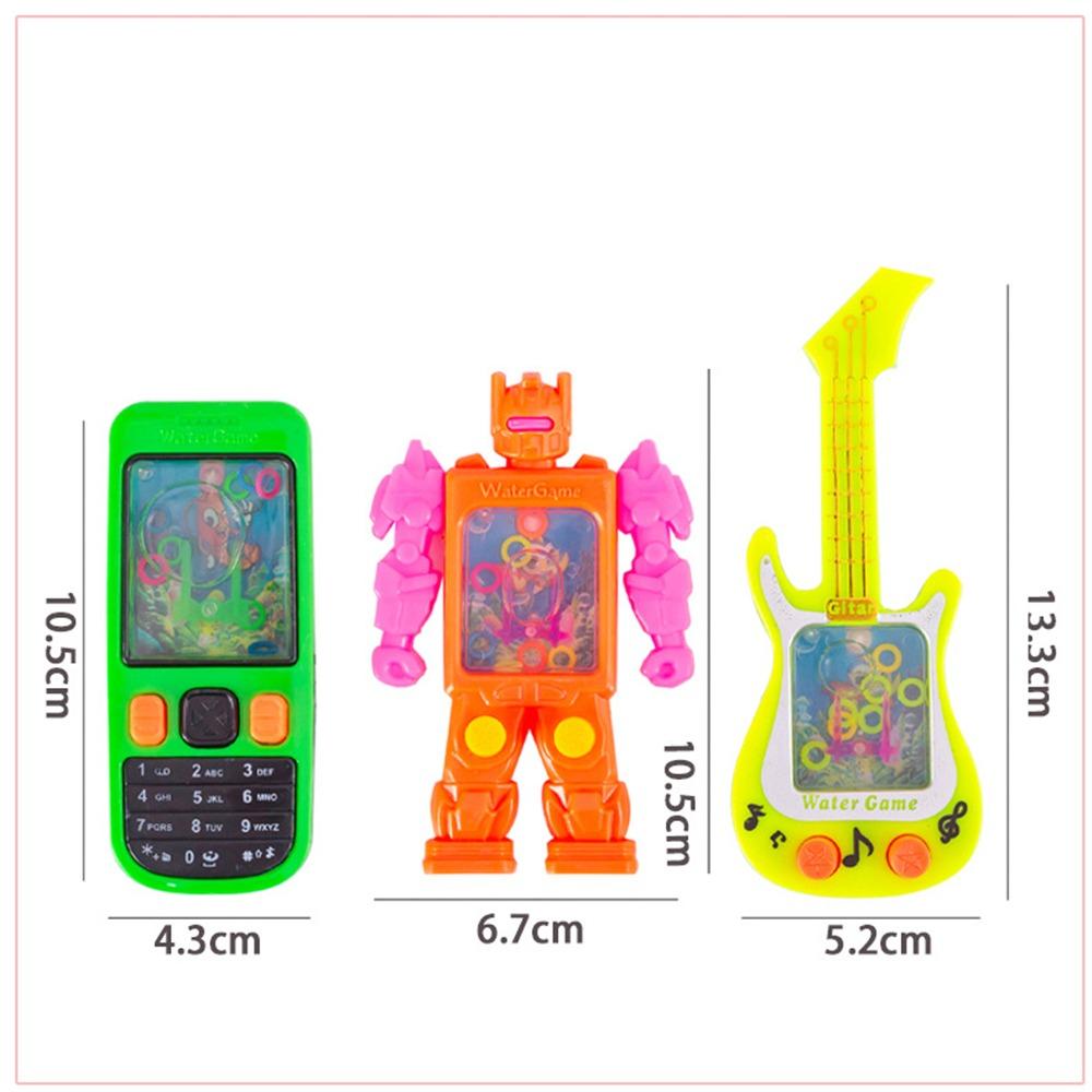6 Pcs Cute Water Machine Ring Handheld Classic Game Console Kids Birthday Party Wedding Guest Gift Christmas Carnival Gift Pack