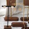 Jewelry Display T-Shape Bar Earrings Show Stand Shelf Wood Rings Holder Rack Jewelry Organizer for Home Decoration