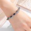 Fashion Trend Women's Simple Inlaid Rainbow Gemstone Bracelet Light Luxury High-end Hand Jewelry