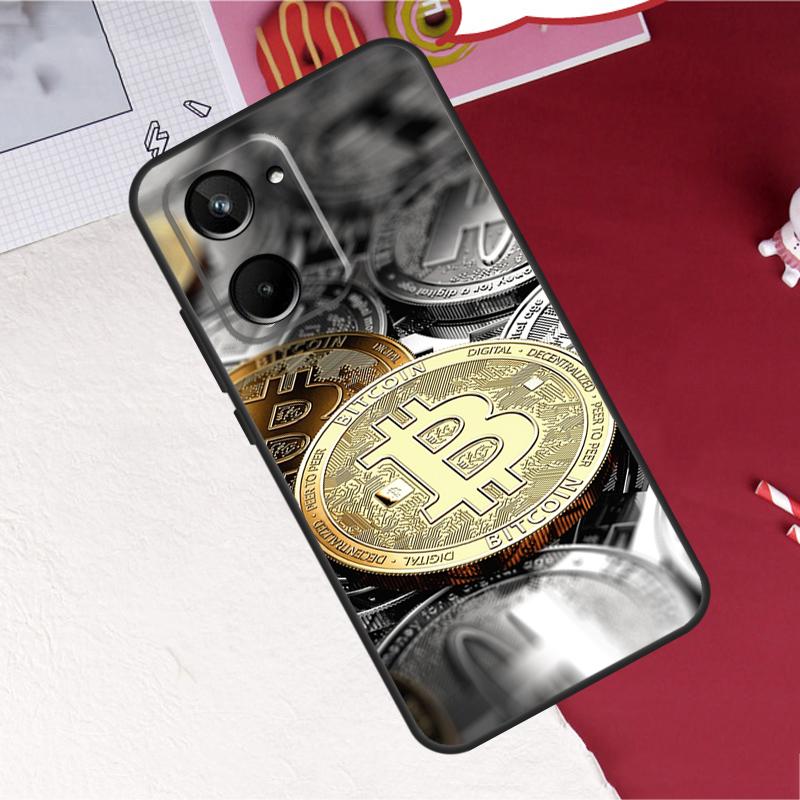 Bitcoin BTC For Realme 14 10 11 12 13 Pro Plus C65 C67 C63 C61 C55 C51 C53 C35 C75 GT6 GT7 15 Pro Case