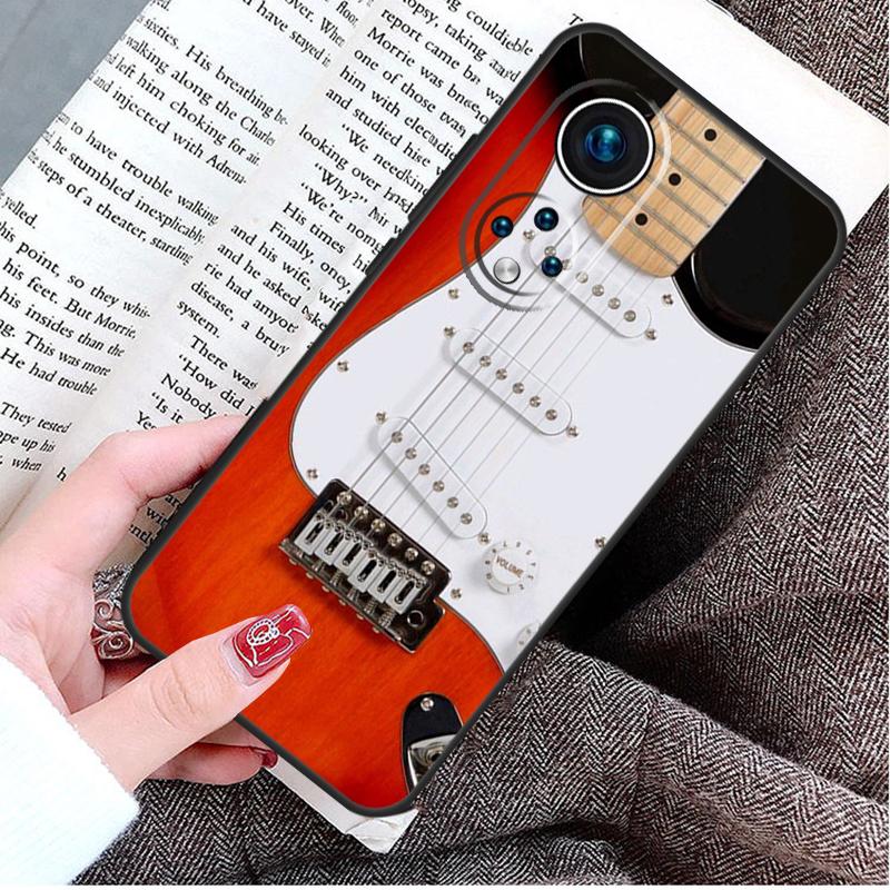 Guitar Violin Fiddle Music Case For Honor X9a X8a X7a X6a X6 X7 X8 X9 X8b X9b 50 70 90 Magic 5 Lite Magic 6 Pro Cover