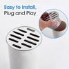 Siphon de sol inox rond 160 mm - grille plat anti-colmatage et anti-odeurs