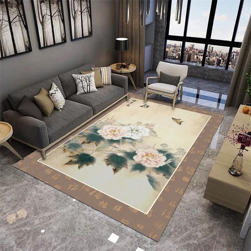 New Chinese Style Carpet Floor Mat Living Room Sofa Floor Mat Household Bedside Carpet