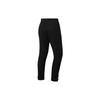 Li Ning Solid Color Logo Embroidered Elastic Waist Drawstring Cuffed Sports Pants Women Pants Black AKLS948-1