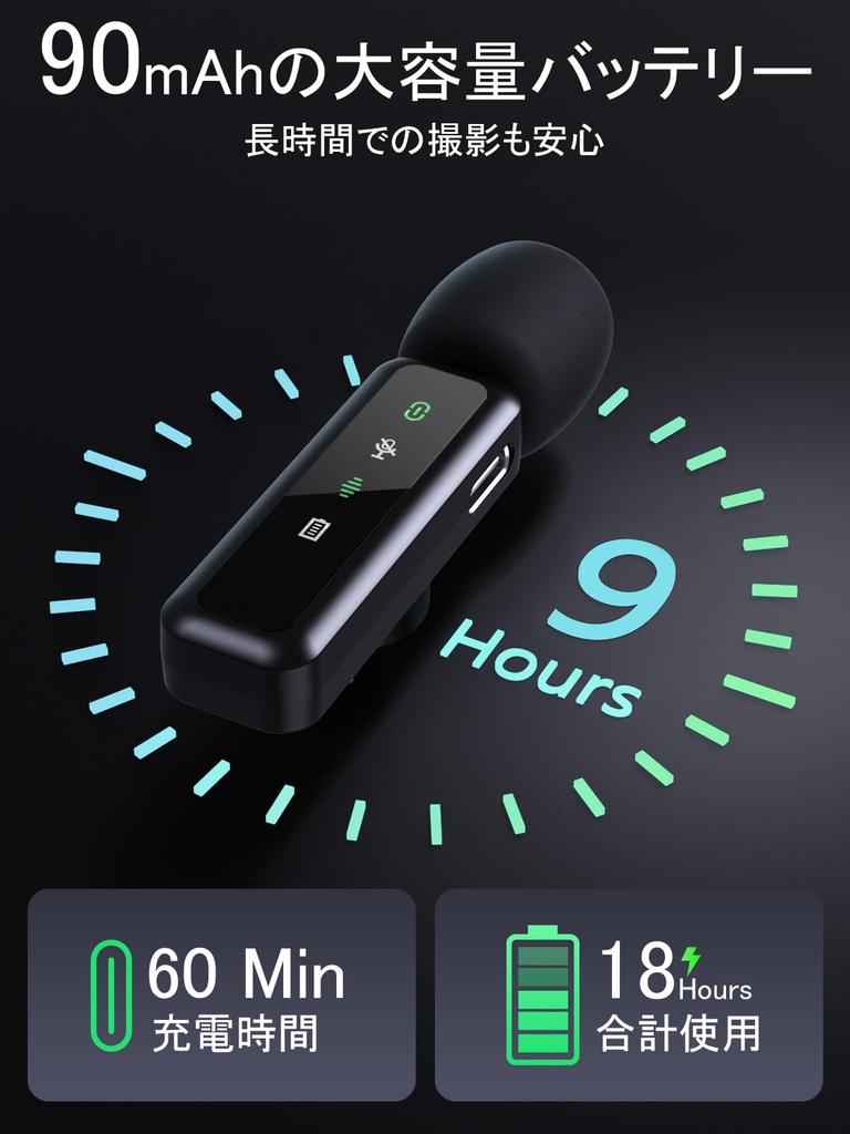 BILIWAL Wireless Lapel Microphone, Compatible with iPhone 5-14, iPad, and PC, Supports Simultaneous Use by Two People, Instant Connection, 5X LED Indi