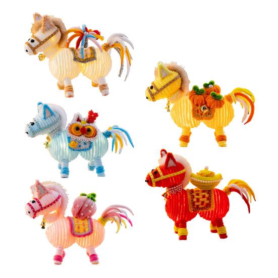 

DIY Horse Lantern Kit Twist Stick Horse Lantern Crafting Kit Handmade Light-up Horse Lantern Festive