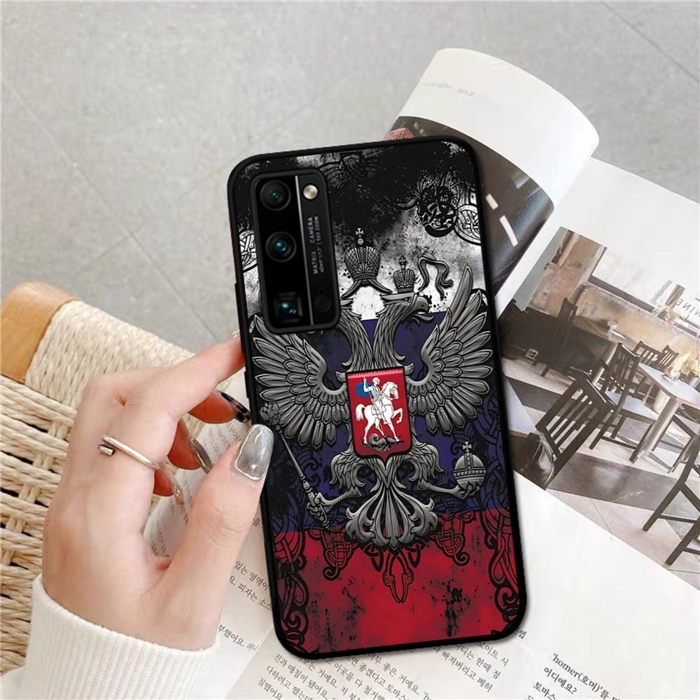 Russia Coat Of Arms Eagle Flag Phone Case For Huawei Honor 10 Lite 9 20 7A 9X 30 50 60 70 Pro Plus Soft Silicone Cover