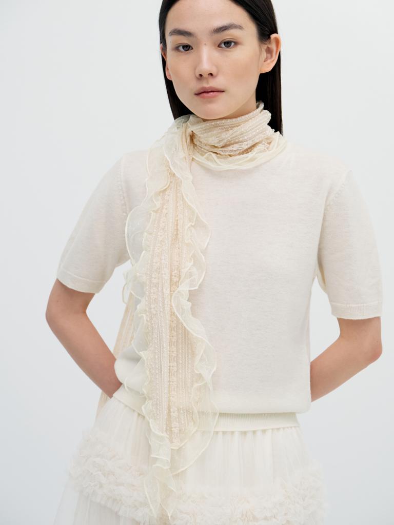 SIEOR Vintage Guipure Veil Scarf_5Colors