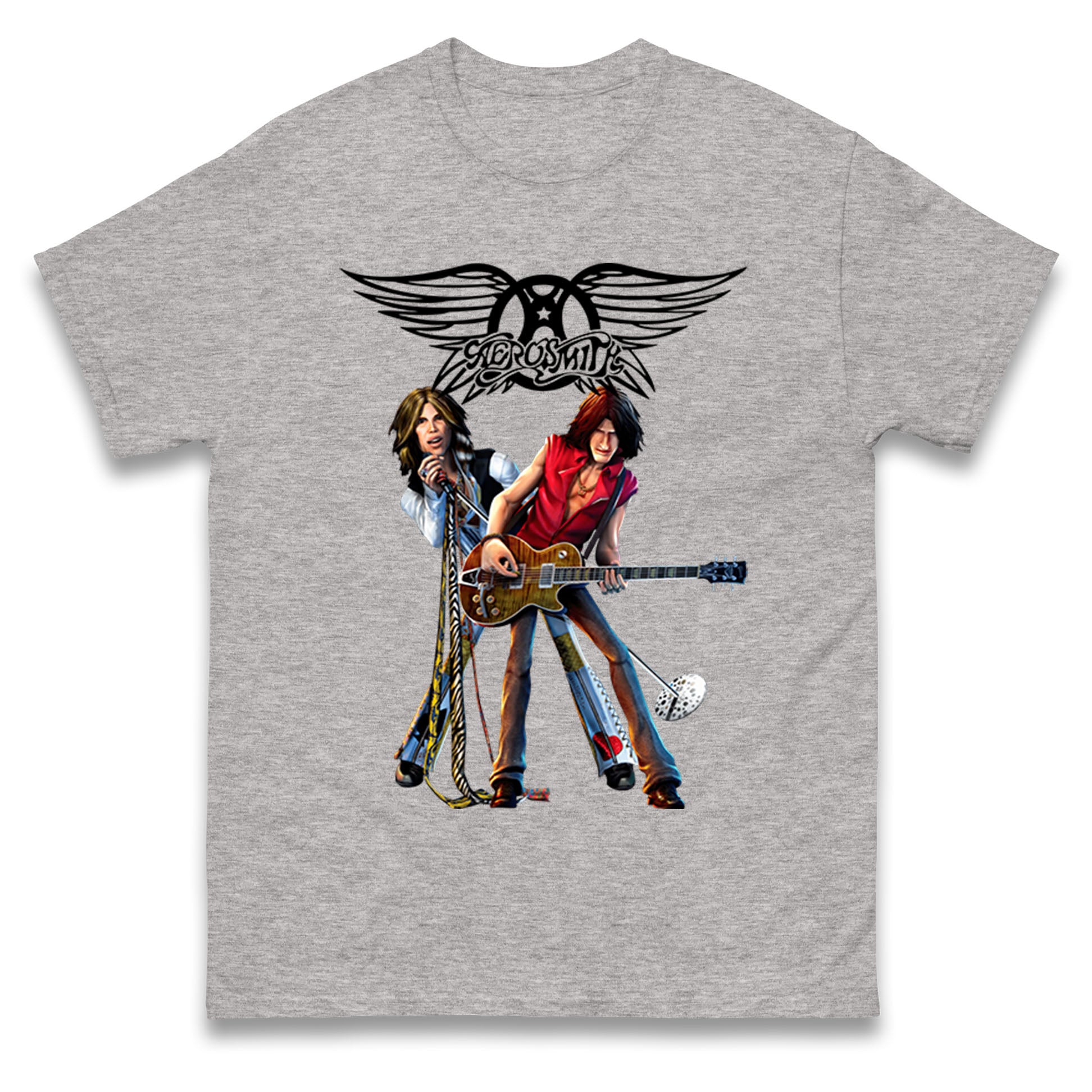Aerosmith Cartoon T Shirt Tshirt Mens Womens Unisex Tops Tees 2XL