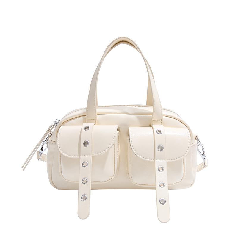 Geantă de mână nouă, la modă, versatilă, pentru femei, cu mai multe buzunare, de umăr, tip poștaș, de culoare uni