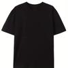 Men's PARIS Letter Pattern Print Cotton T-shirt Summer Loose Sizecasual Comfortable Round Neck Short Sleeved T-shirt Top