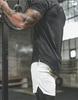 Men's Athletic Double-Layer Running Shorts - Trendy, Casual, Outdoor Fitness Wear