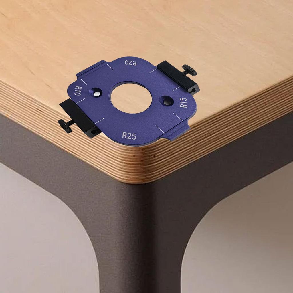 1pc R10-R25 R30-R50 Woodworking Corner Positioning Edge Trimming Machine Cutter Round R-corner Measuring Tool
