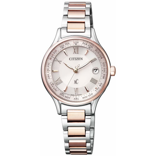 Citizen Xrossea EC1165-51W Eco-Drive Radio-Controlled Watch, Titania Line Happy Flight Series, Women's