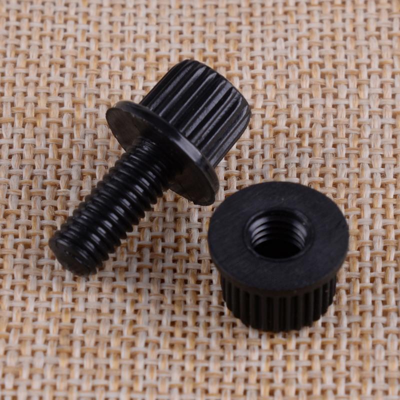 4 szt. Czarne Nylonowe Śruby Mocujące Tablicę Rejestracyjną Motocykla Odporne na Rdzę