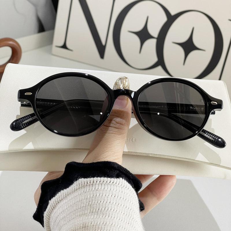 Latest Color Changing Myopia Glasses Near Sight Elliptical Flat Eyewear Small Frame Retro Photochromic Round Sunglasses To -4.0