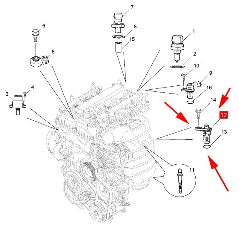 10502237 F01R00F004 Original crankshaft sensor For SAIC MG 350 360 E550 RX3 MG3 MG5 ZS GT