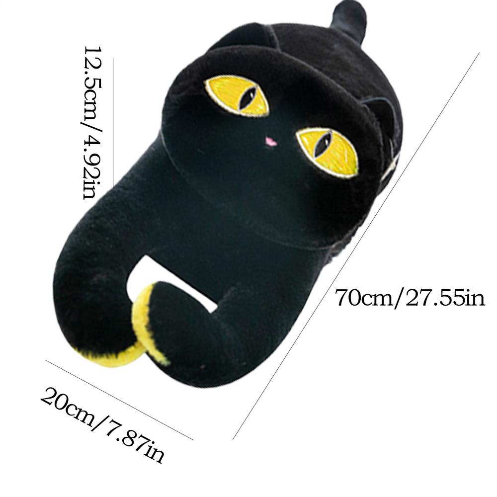 Грелка Мягкая игрушка Кот Мультяшный Период Плюшевая грелка Котенок Плюшевая игрушка Подушки Портативное Изолированное Одеяло Горячий Компресс чёрный 6800₽