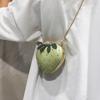 Cute Fruit Strawberry Heart Shape Pu Rivet Mini Fashion Ladies Chain Purse Clutch Bag Shoulder Bag Tote Female Flap Handbag Q5