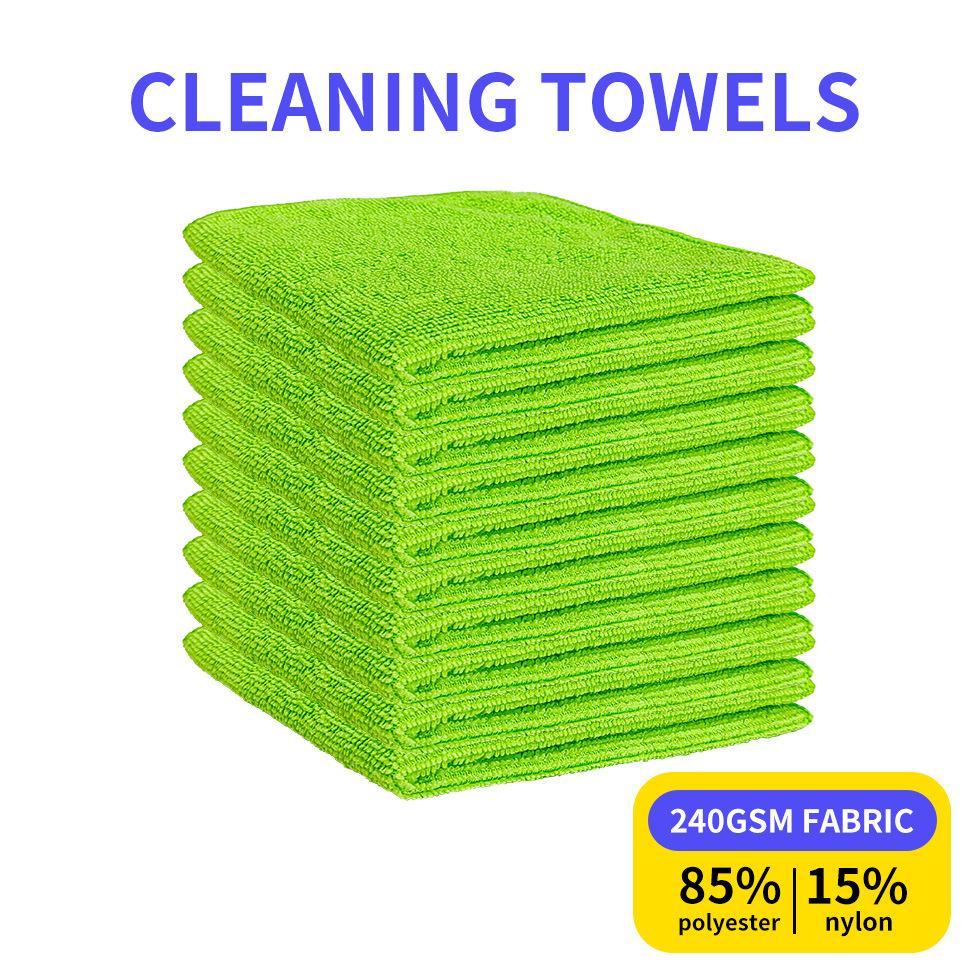 Dishwashing Cloth Kitchen Rag Custom Scouring Pad Household Products Multifunctional Cleaning Towel 30*30CM 10 Piece Microfiber