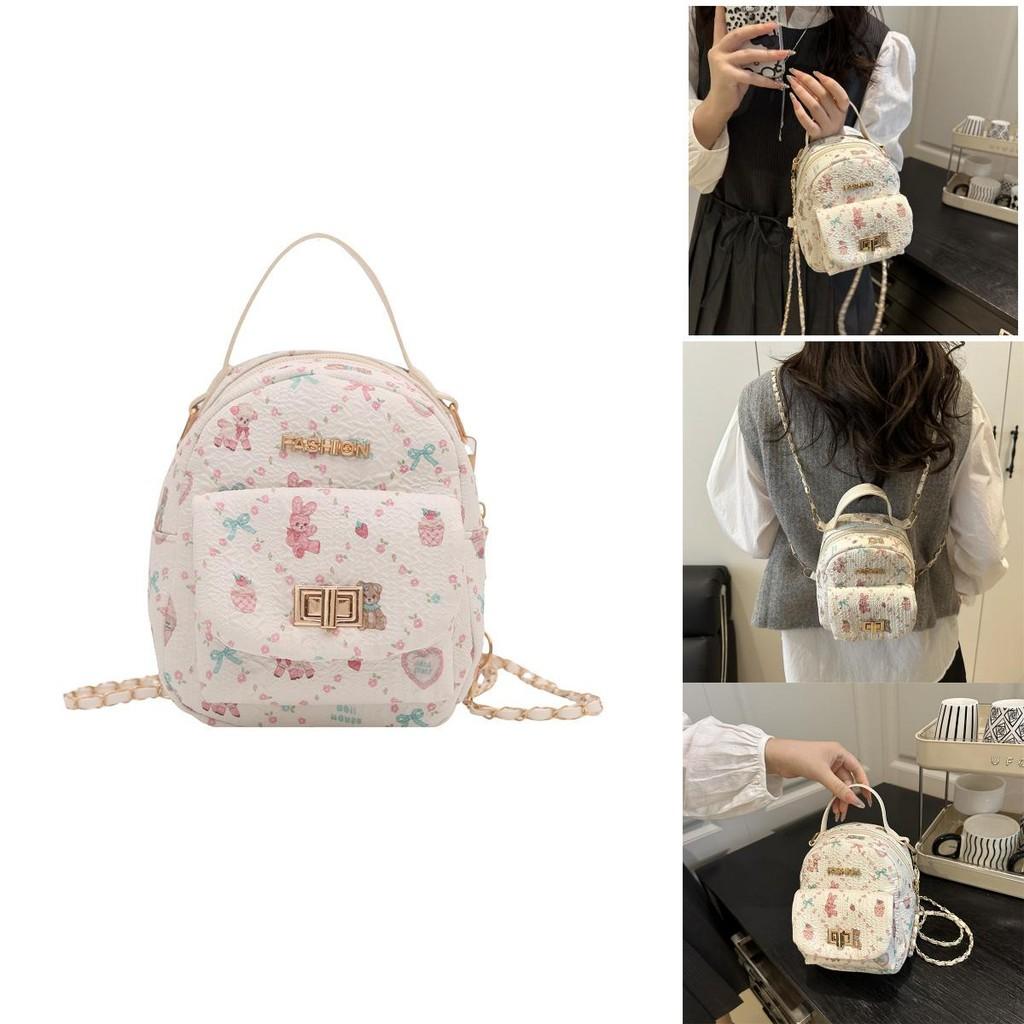Rabbit Pattern Shoulder Bag With Soft Material And Inner Phone Pocket For Casual Outings