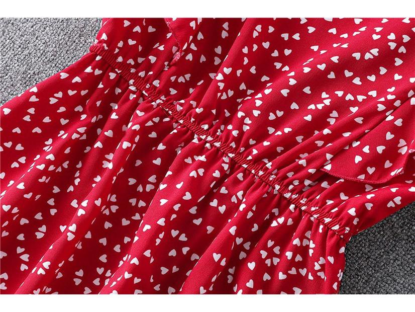 Summer 2023 Women's Polka Dot Chiffon Dress - Loose, Versatile, European and American Style, Mid-Length.