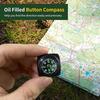 10/15/20Pcs Mini Wristband Compass Portable Detachable Compass Outdoor Camping Hiking Travel Emergency Survival Navigation Tool
