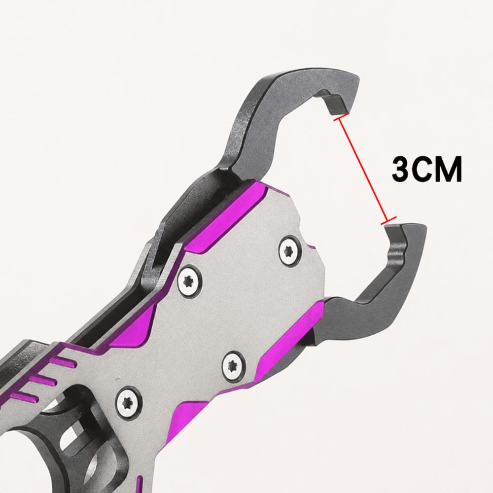 360° Swivel Non-Slip Handle Fish Lip Gripper Aluminum Alloy Fish Holder  Saltwater Fishing