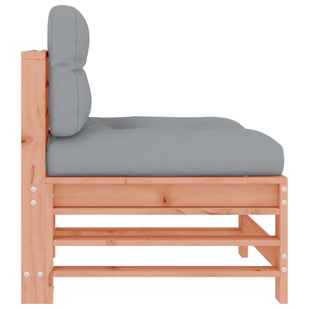 Mid Section Sofa with Cushions Solid Douglas Fir Wood