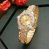 Ladies Fashion Bracelet Watch Diamond Inlaid Watch Cornucopia Roman Quartz Watch Women'S Watch