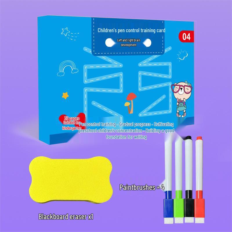 Kindergarten Erasable Pen for Concentration, Fun, and Logical Thinking Development