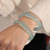 Transluzentes Himmelblau Mori Glöckchen Armband: Elegantes, Frisches und Hochwertiges Design für Damen