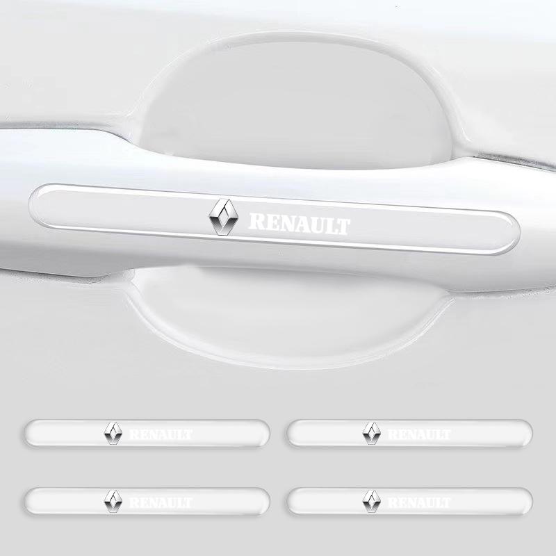 

4 шт./компл. Защитная наклейка на ручку двери автомобиля Автостайлинг Для Renault Dacia Megane Clio Captur 2 3 4 Fulence Kadjar Duster Captur Logan Borui