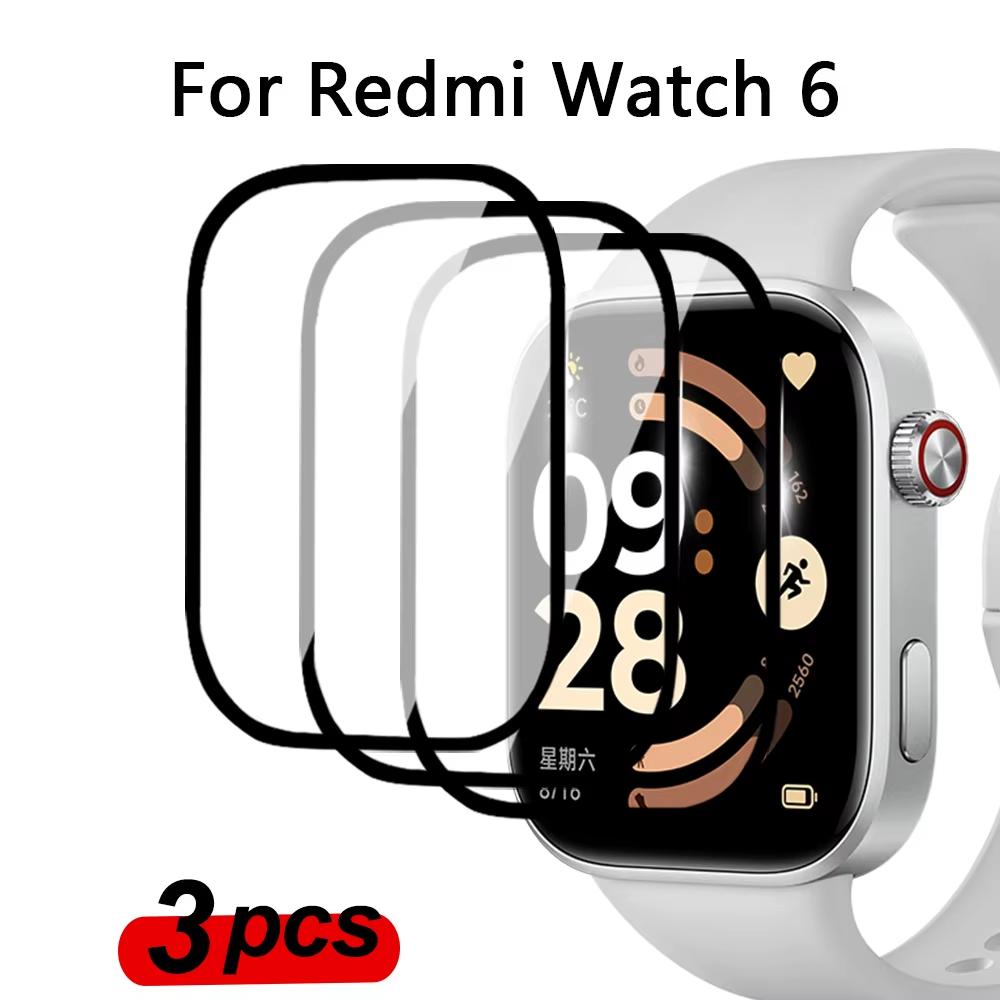 

TPU Film For Xiaomi Redmi Watch 6 Accessories Screen Protector Curved HD Clear Anti-Scratch Coverage Film for Redmi Watch6 Film Redmi Watch 6